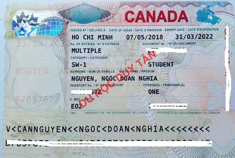 Du học Canada - Chúc mừng Nguyễn Ngọc Đoan Nghĩa đã có visa du học Canada